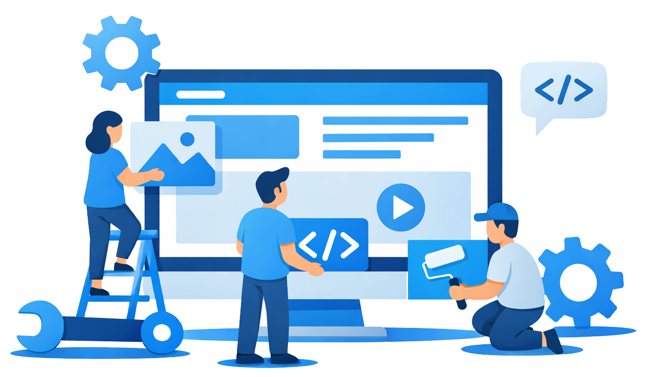 under develop png vector illustration